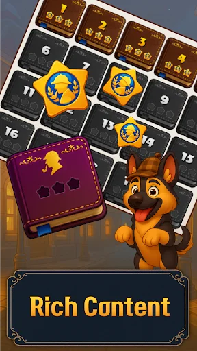 Gameplay screenshot 2 from Sherlock Holmes Mystery Match3 - Puzzle game